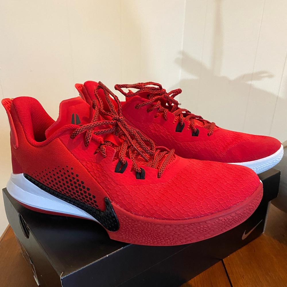 Red Nike Mamba Fury TB